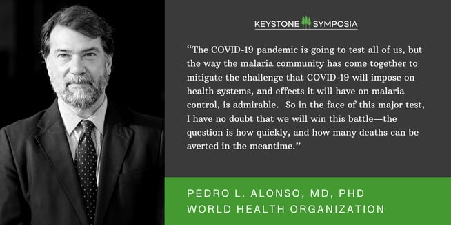 Quote image: Pedro Alonso, PHD, world health organization